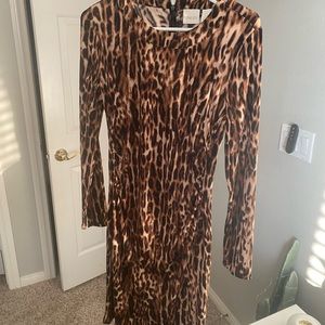 chicos leopard dress size zero